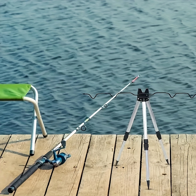 Fishing Rod Casting - 1 قطعة حامل سبائك الألومنيوم تلسكوبي