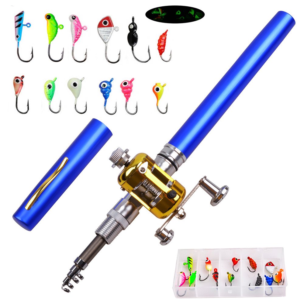 Fishing Rod Ice - مصغرة تلسكوبي الجليد الصيد رود وبكرة
