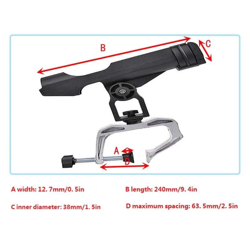 R6FE مشابك كبيرة قابلة للتعديل - مراجعة Fishing Rod Rack وسعره