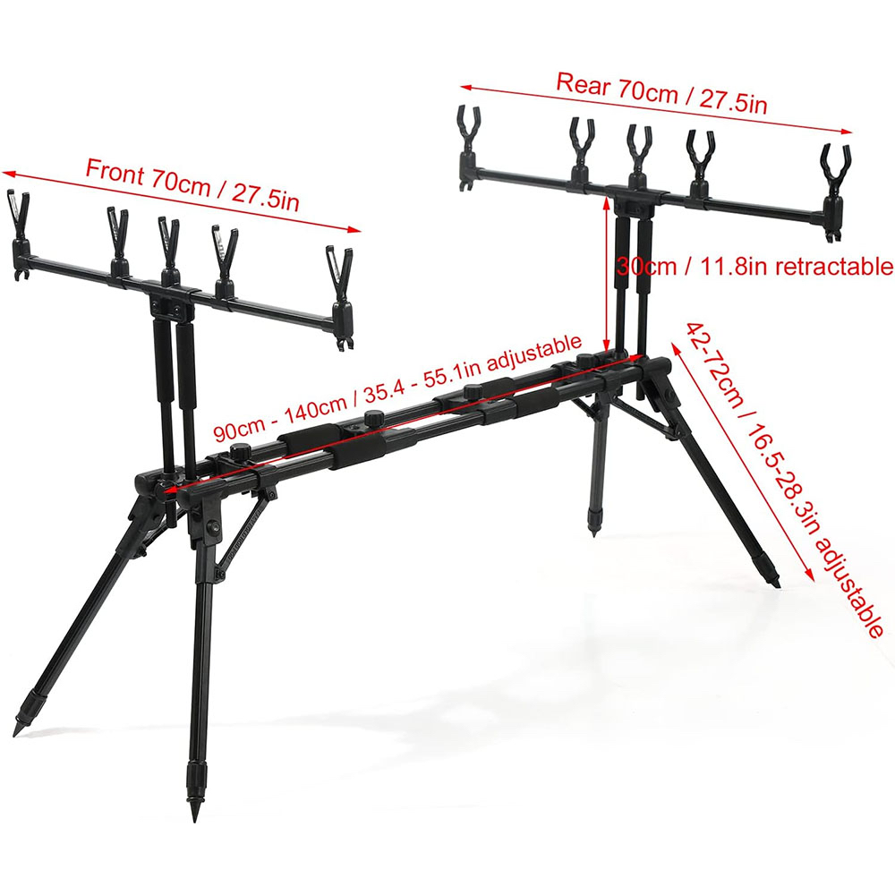 حامل صنارة صيد قابل للتعديل من - مراجعة Fishing Rod Rack وسعره