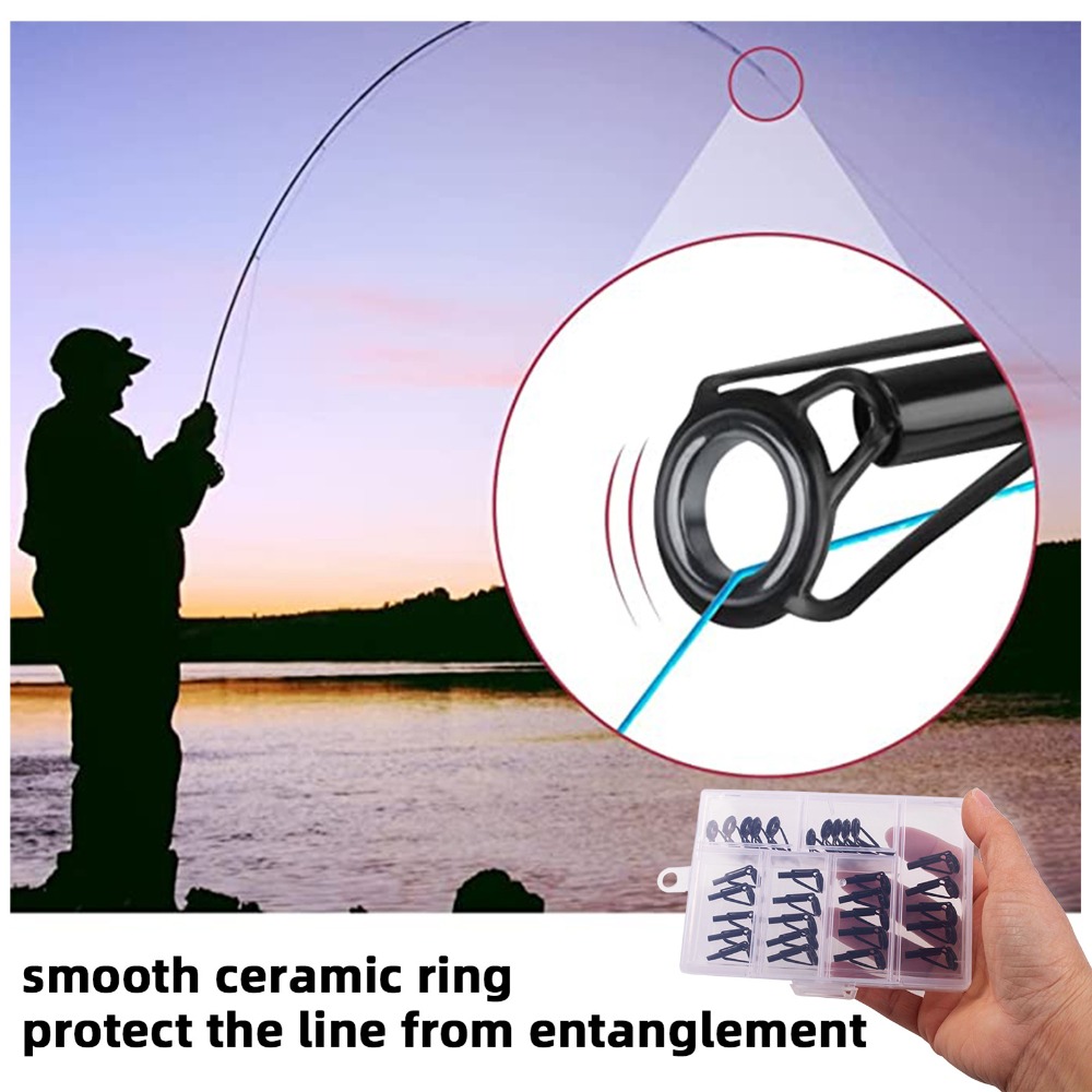 30 قطعة من أدوات إصلاح أطراف ص - مراجعة Fishing Rod Tip Replacement وسعره