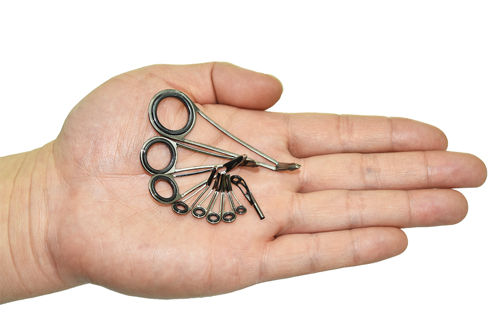 طقم 9 قطع من حلقات توجيه صنارة - مراجعة Fishing Rod Repair Kit وسعره